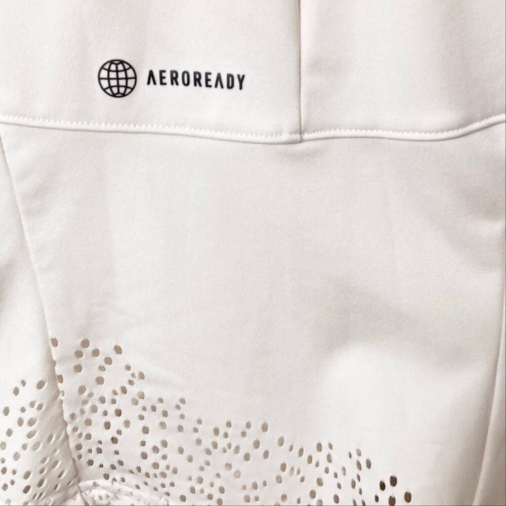 ADIDAS X PARLEY Dress M Cream Racerback Built-In-Bra Tennis Mini-Length - Picture 8 of 16